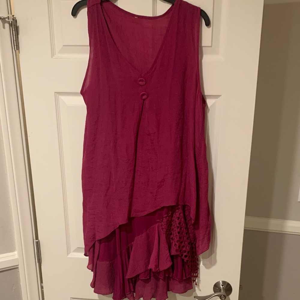 Elegant Burgundy Dress
